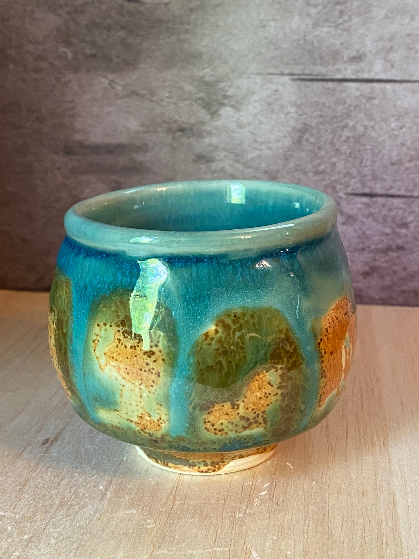 Whiskey Cup, brown/green