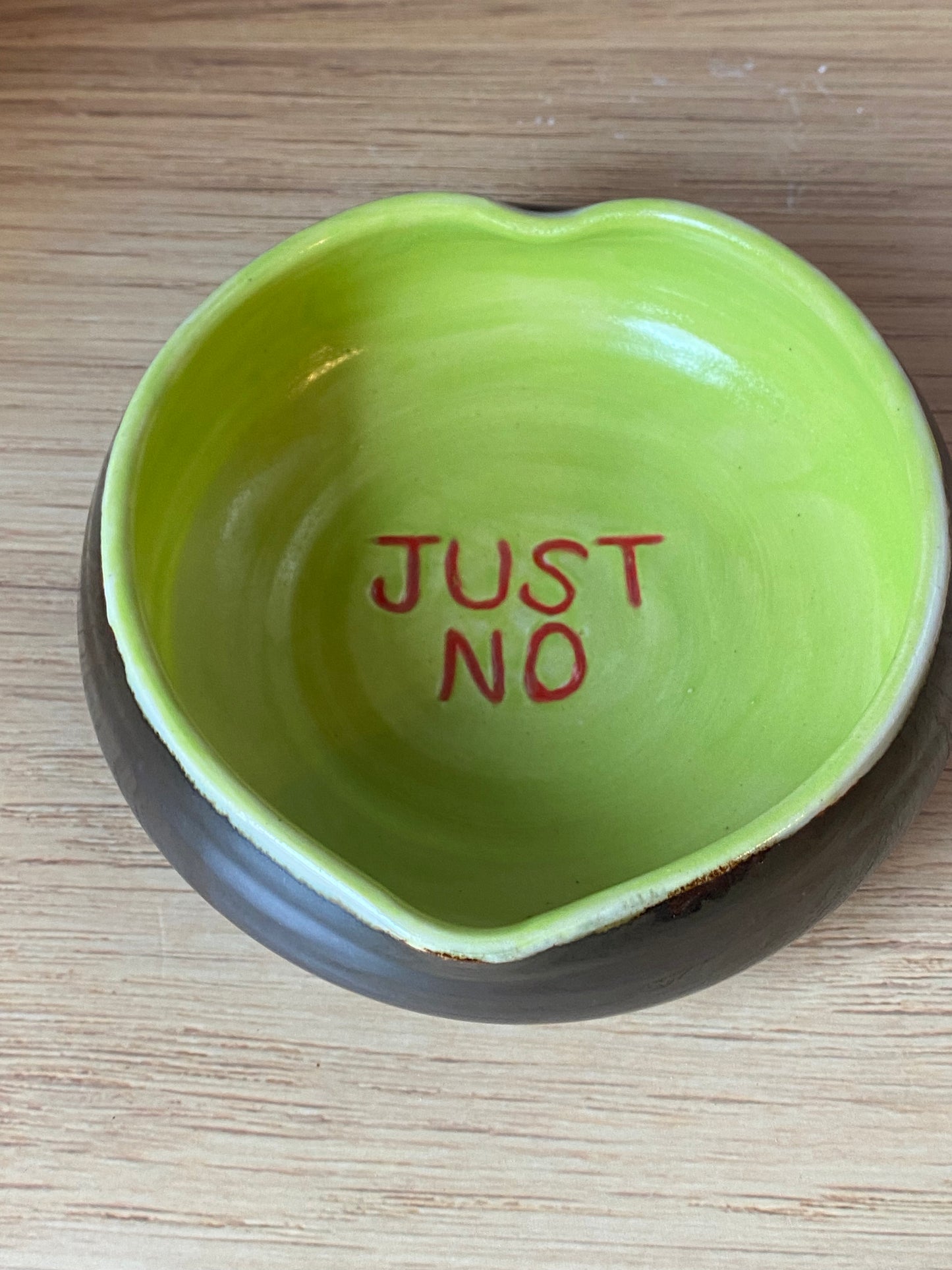 Anti Valentine Bowl "Just No"