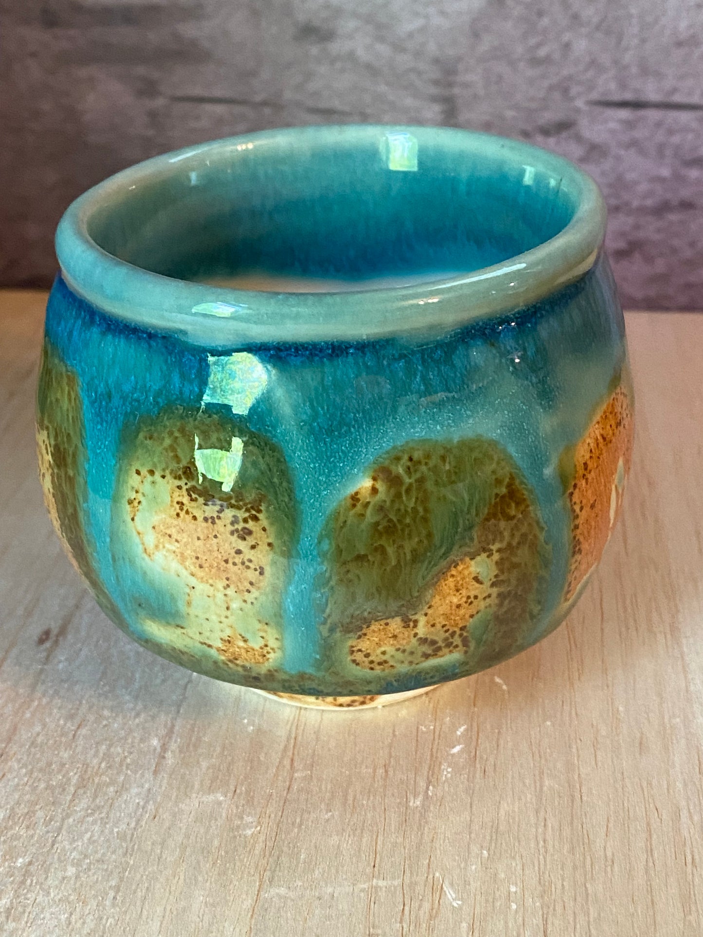 Whiskey Cup, brown/green