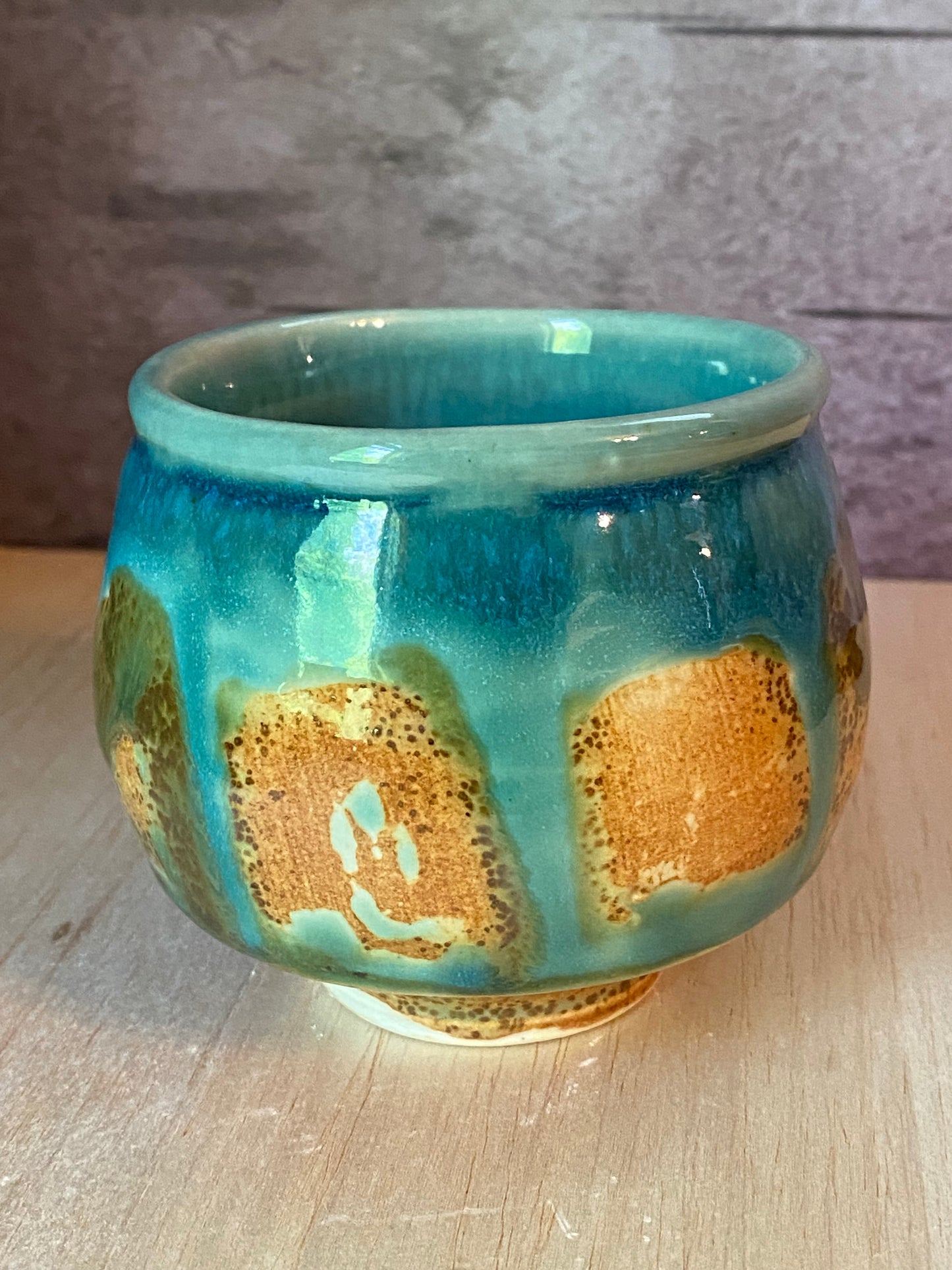 Whiskey Cup, brown/green