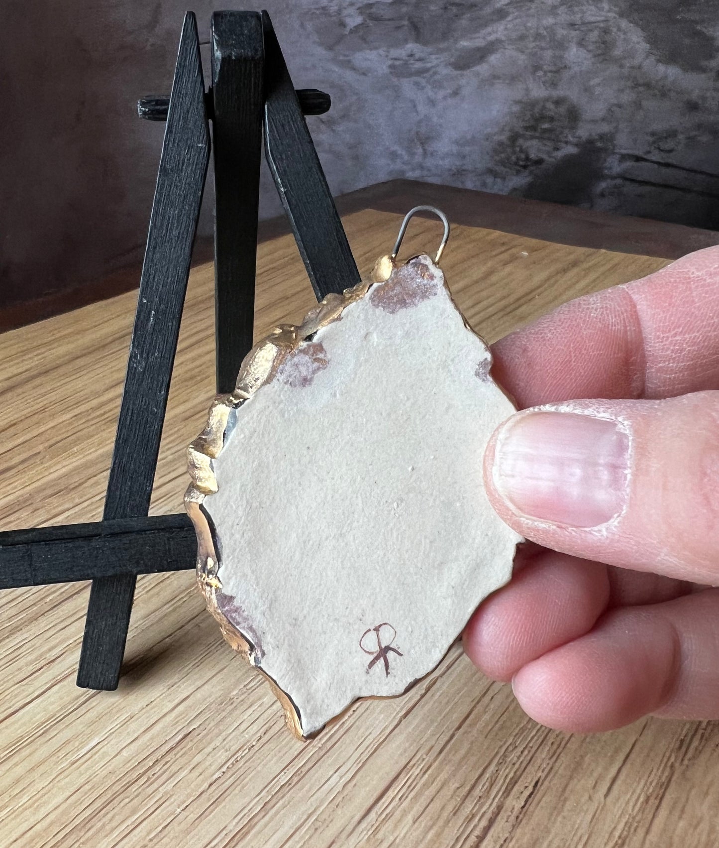 Frosty Full Moon pendant