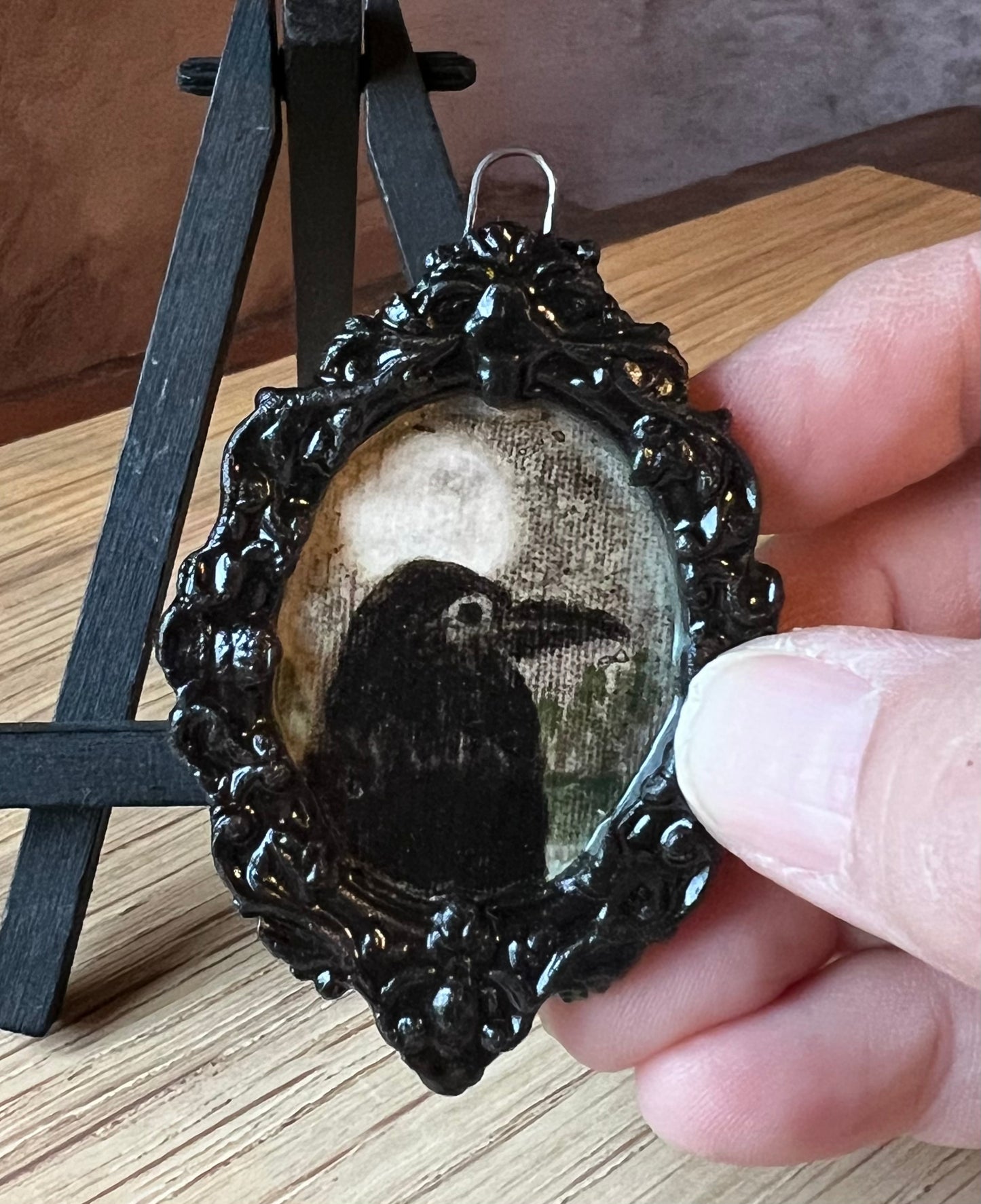 Raven Moon pendant