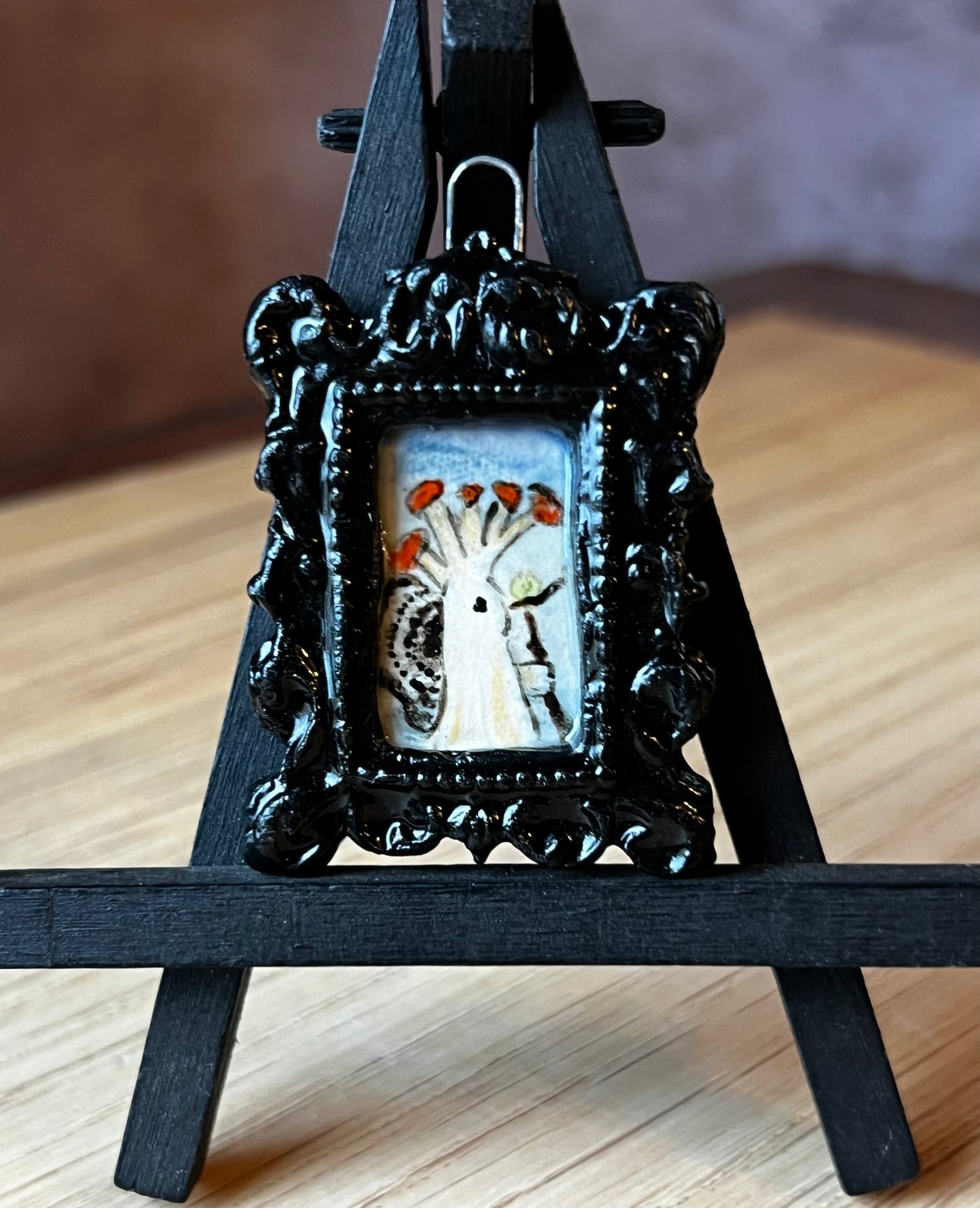 Mushroom Fairy Shaman pendant