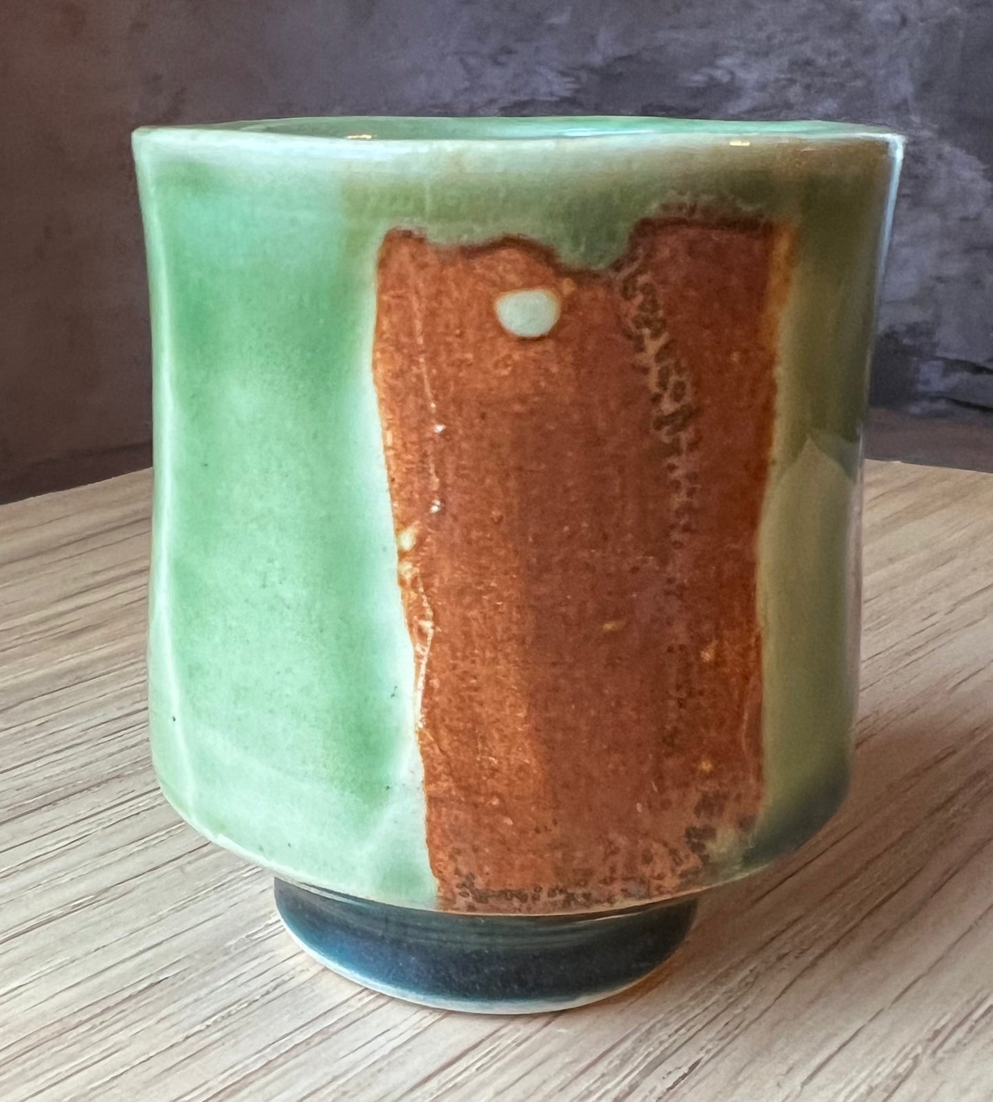 Whiskey Cup, brown/green