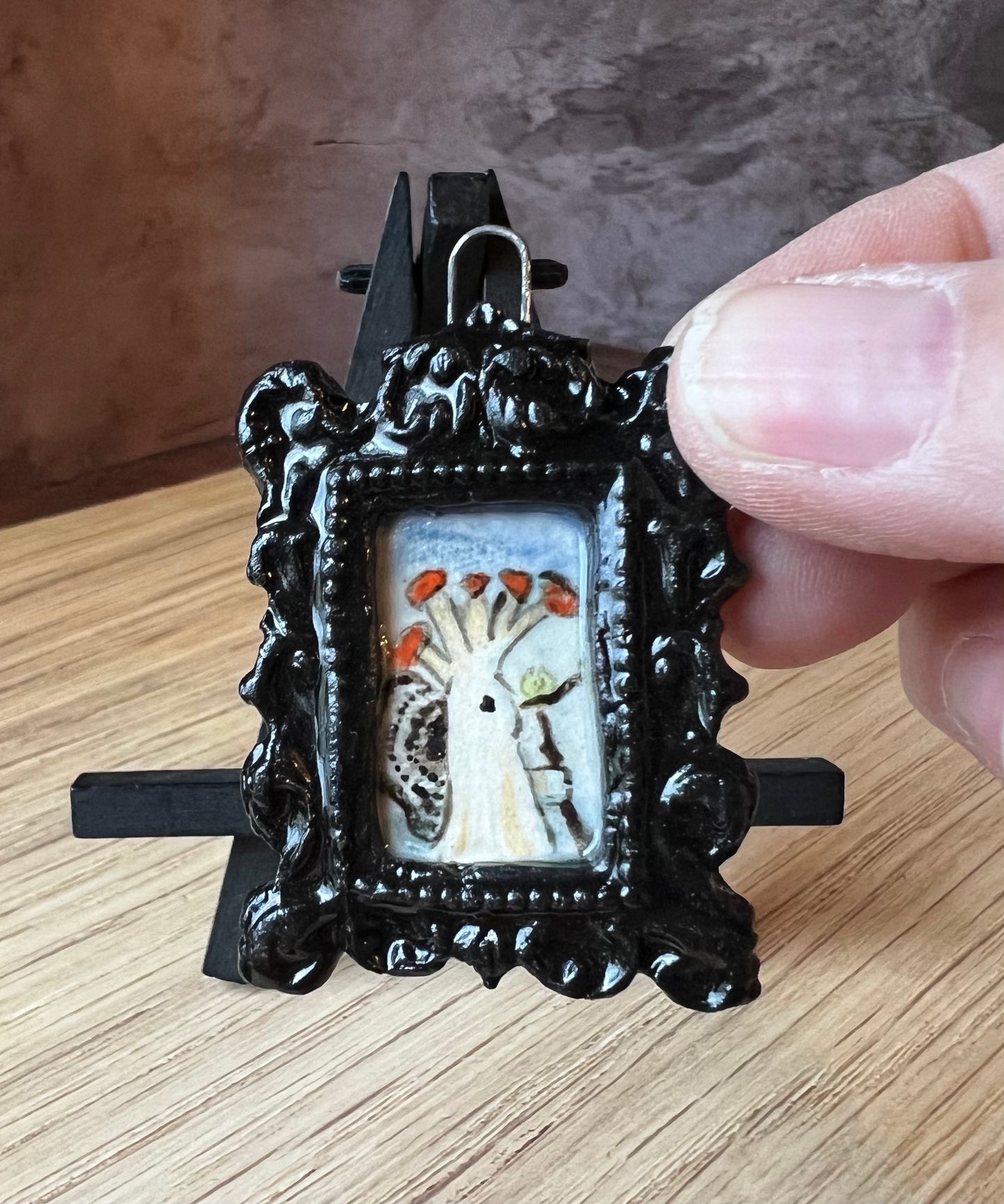 Mushroom Fairy Shaman pendant