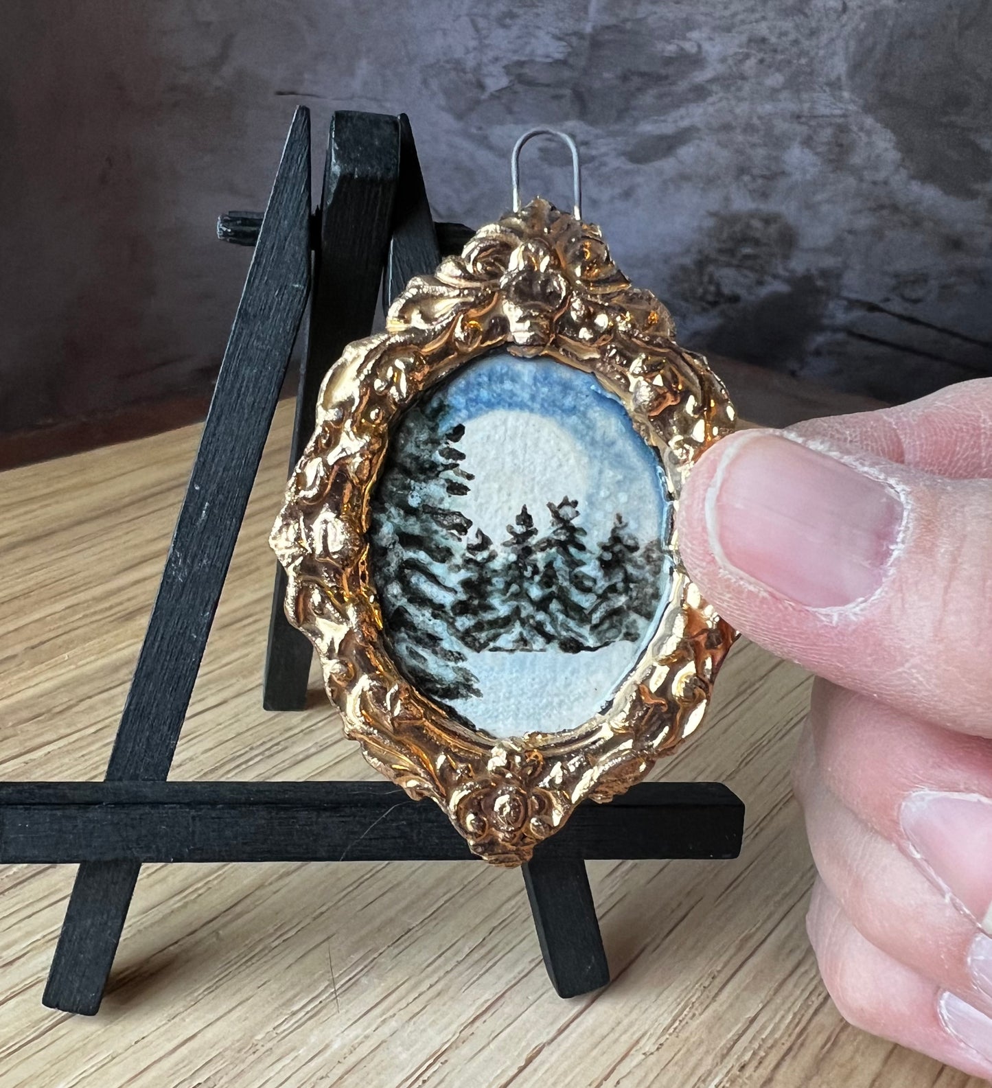 Frosty Full Moon pendant