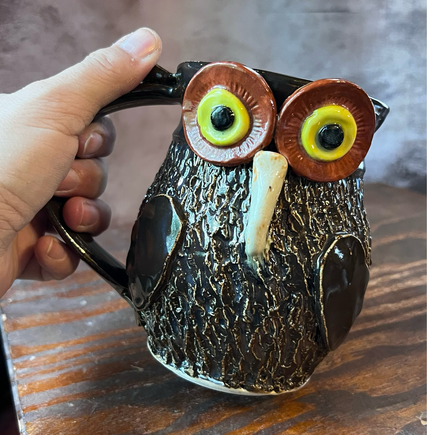 Rustic Owl mug