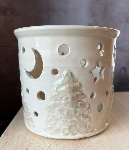 Snowy Night Lantern 2