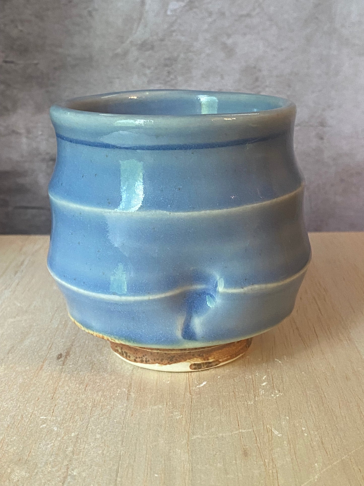 Whiskey Cup Blue Ridged