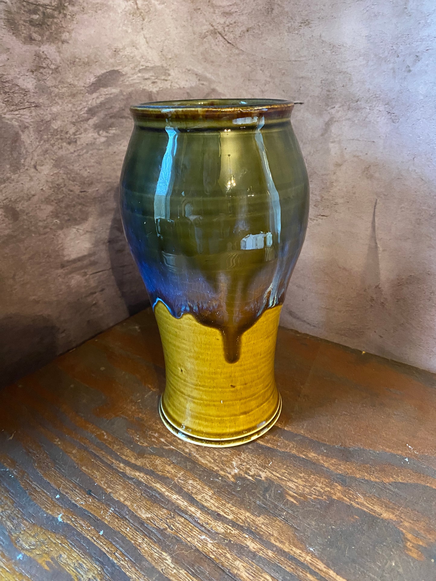 Vase in Brown Blue