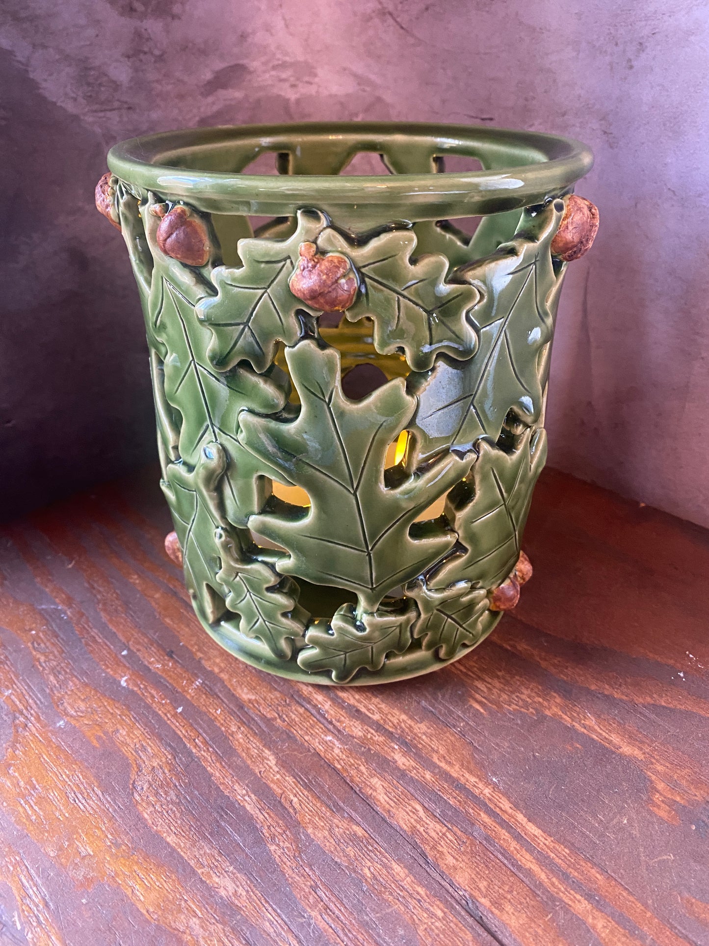 Moon Door Oak and Acorn Lantern