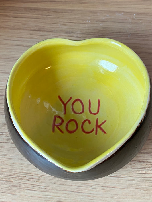 Valentine Bowl  "You Rock"