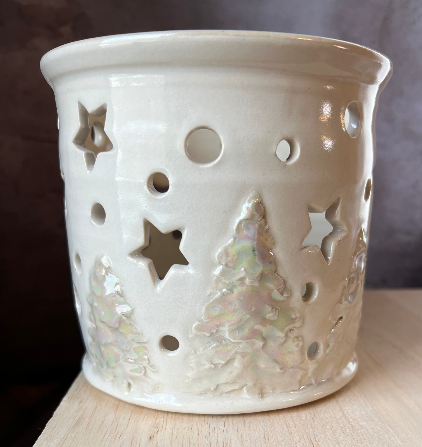 Snowy Night Lantern 2