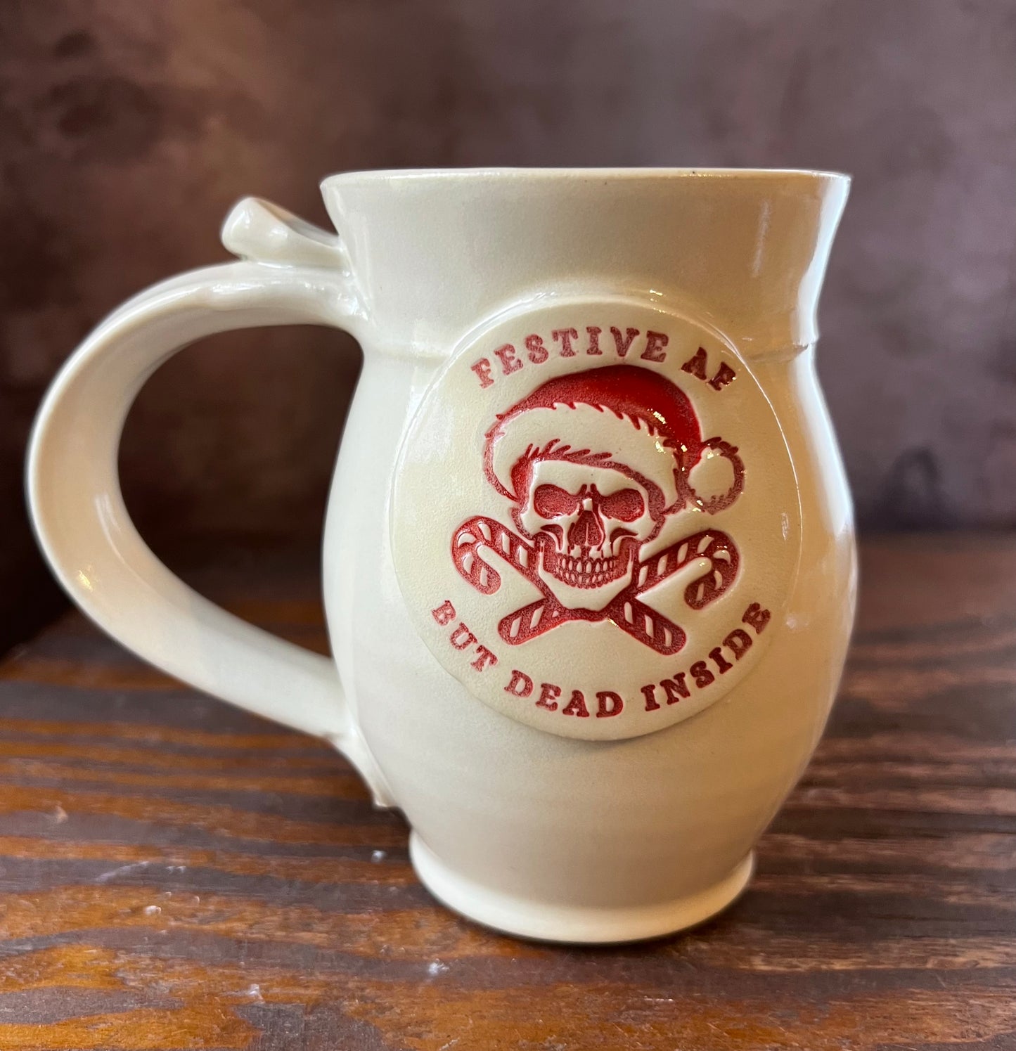 PREORDER Festive AF but Dead Inside” Mug | Handmade Stoneware Pottery
