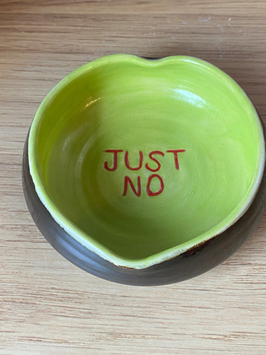 Anti Valentine Bowl  "Just No"