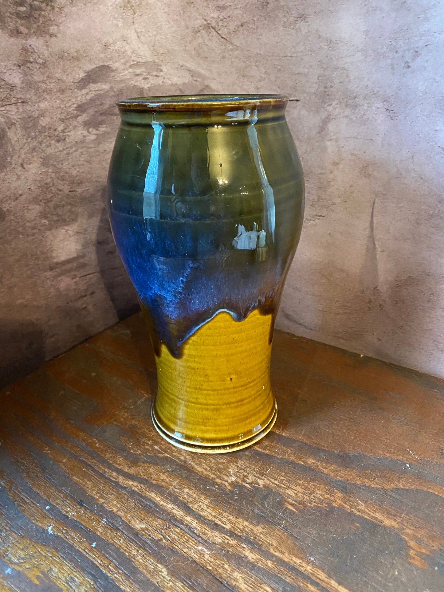 Vase in Brown Blue