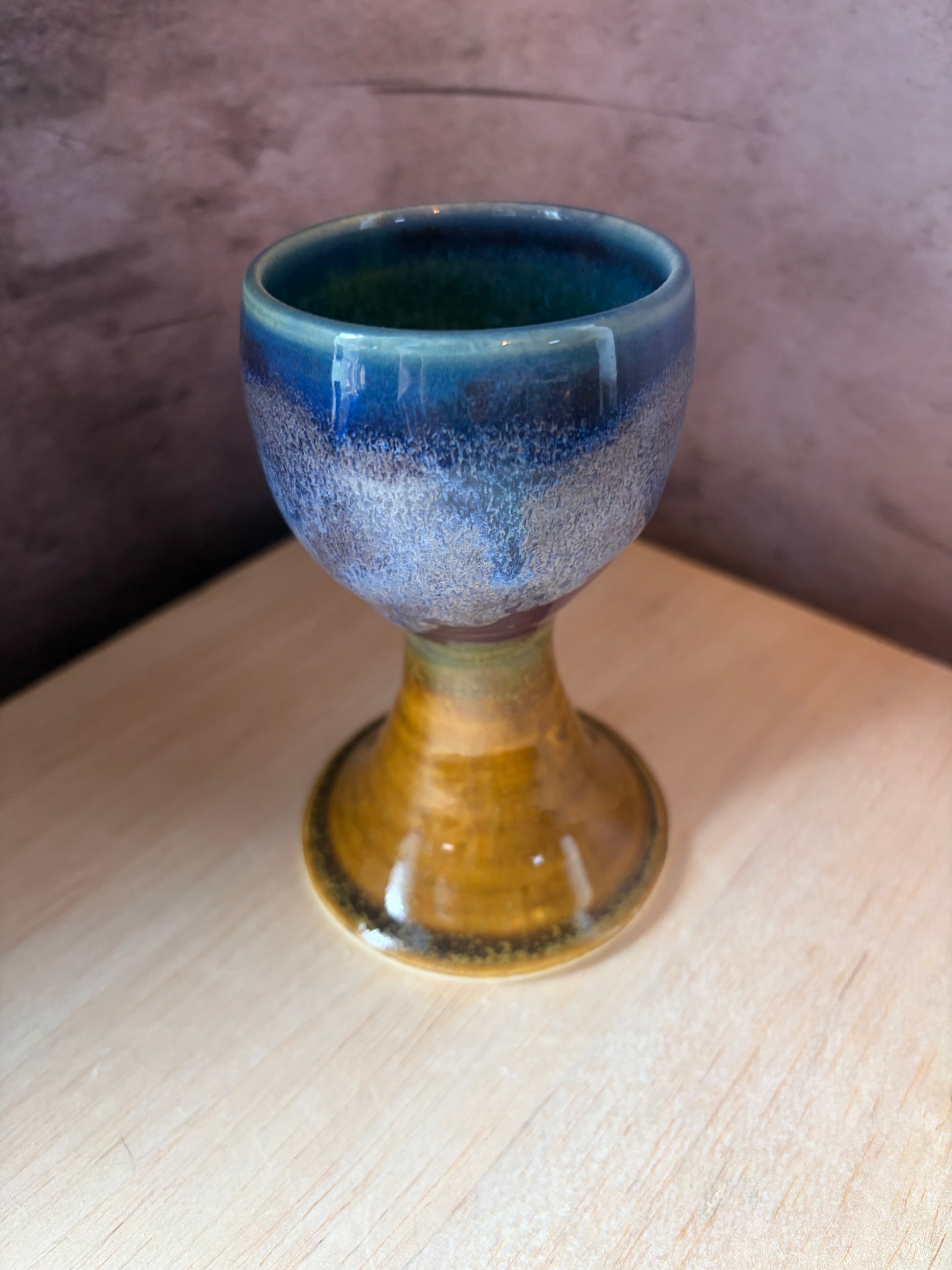 One of a kind ceramic goblet / chalice