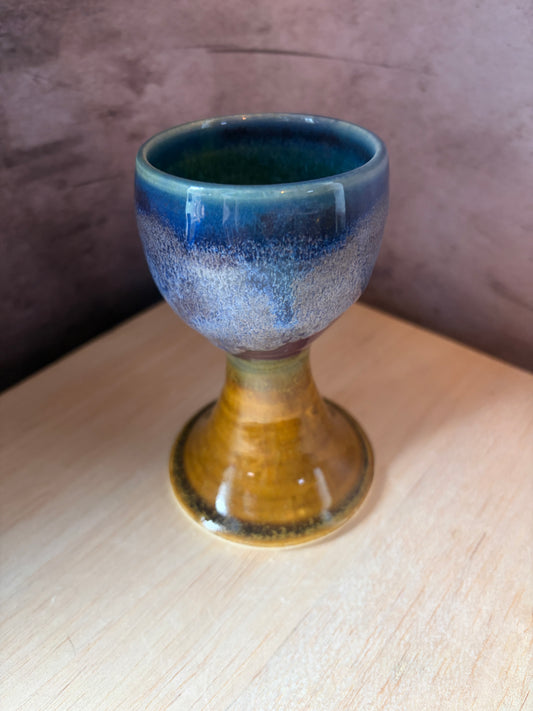 One of a kind ceramic goblet / chalice