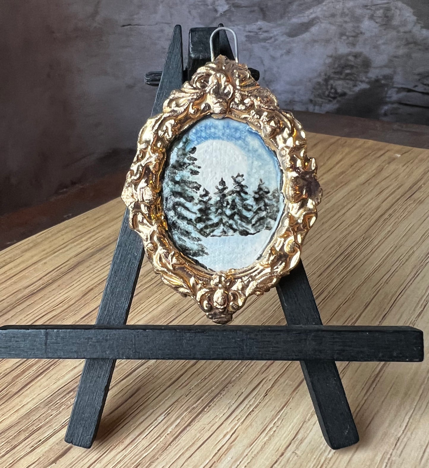 Frosty Full Moon Pendant