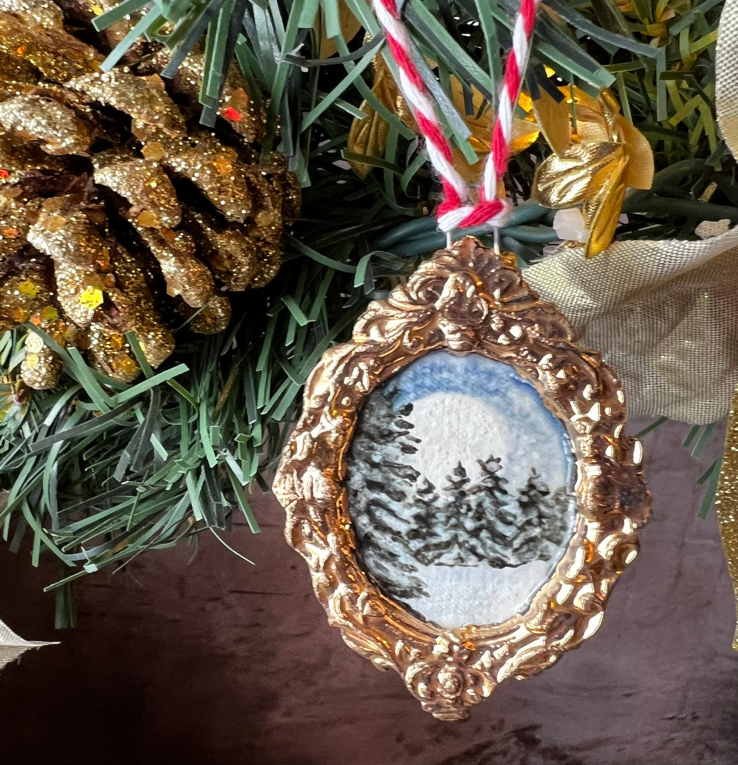 Frosty Full Moon Pendant