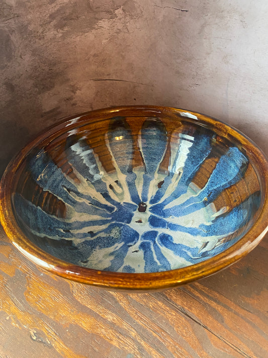 Handmade Ceramic Serving Bowl – 10” Wide x 4” Tall