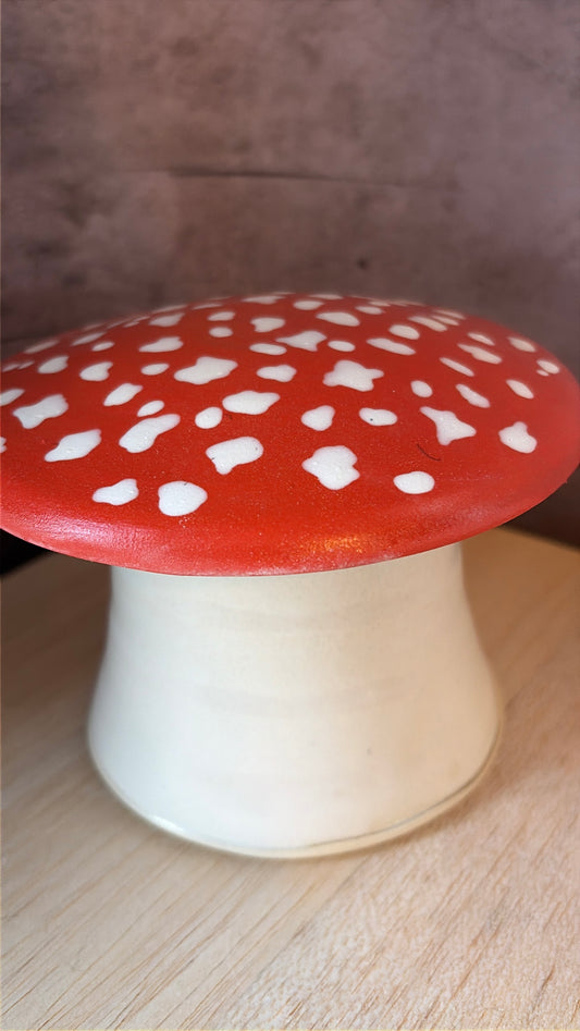 Amanita mushroom french butter keeper.